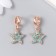 Bale with a suspension metal for creativity "sea star" gold, rhinestones 1.2x2.5 cm