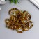 Decor for creativity plastic "Ring for the chain" olive set 25 pcs 2.3x1.65 cm