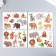Tattoo on the body color "Funny animals" 11.5x8 cm mix