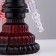 Hookah "tart", 28 cm, d bowl-5 cm, red