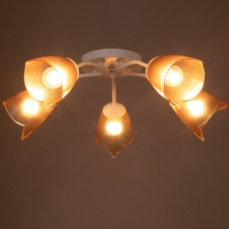Six 5x15W E27 White-brown 52x52x15cm Bayerlux-2