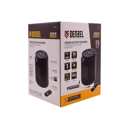 Electric heating venture, ceramic Denzel DTFC 2000, remote control, 3 modes, fan, heating 10-6