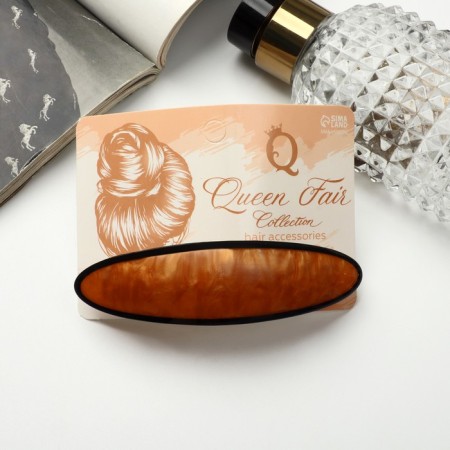 Halfish hair clip "Avior" shine, 9 cm, mix-3