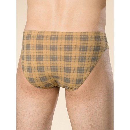Men's panties, size 48, black color, ocher, 2 pcs-2