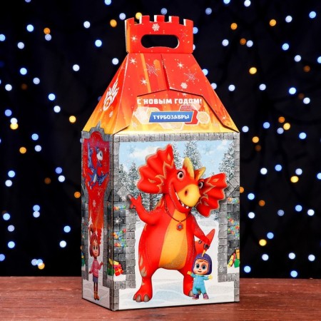 Gift box "Turbosaurs", castle, 19 x 11.9 x 35.5 cm