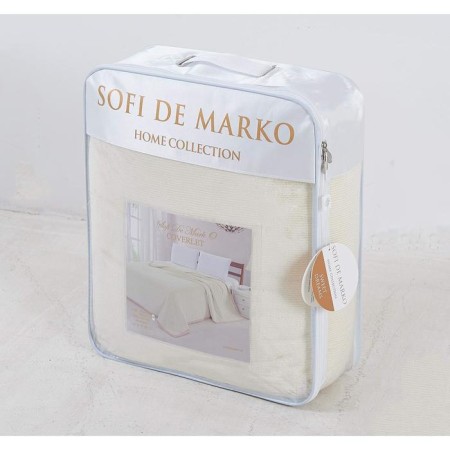 Stella bedspread, size 220x240 cm, color milk-1