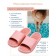 Slippers with a massage effect, open nose, size 42-43, pink color