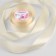 Satin tape, 40 mm × 23 ± 1 m, milk-cream color