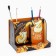 Organizer for the office, desktop, with a place for the phone "Red cat" 17.5 x 12.3 x 12 cm