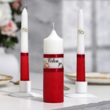 A set of wedding candles 