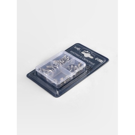 S-shaped buttons D15mm (nab 10pcs price for nab) stainless steel silver tr-4