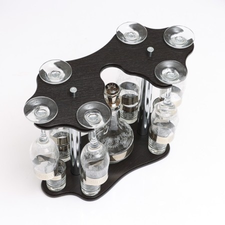 Mini-bar 13 objects: glasses + graffice 500 ml + pile 50 ml-1