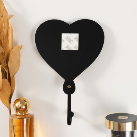 Decorative tree “Heart with leaves” Black, mirror 4.3x12.4x19 cm-3