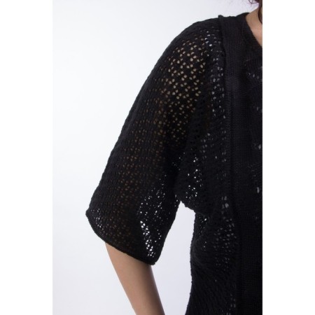 Cardigan female, size 44, black color-4