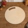 The board is cutting two -sided, round, handle cut, 28 × 28 × 0.6 cm