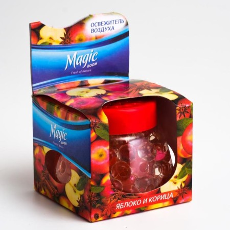 Magic Boom air freshener, gel "apple with cinnamon" 100 g-1