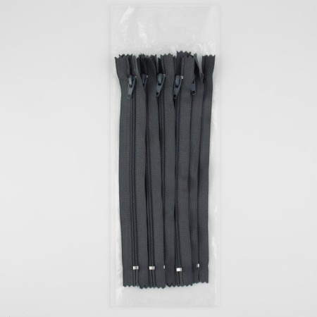 Lightning "Spiral", No. 4, non-proceeding, castle machine, 20 cm, dark gray color-2