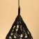 Lamp ceiling from Rotan "Salamet" 1x120W, E27, 30x30x40 cm, black