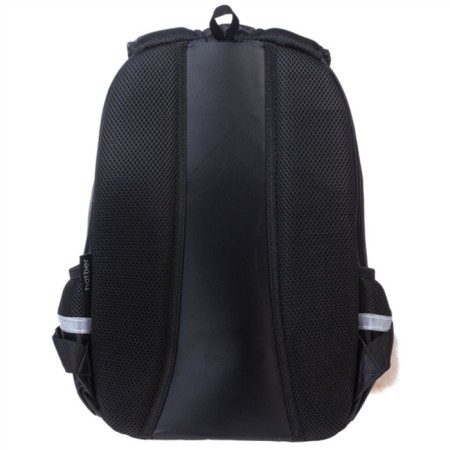 Youth backpack, 40 x 26 x 19 cm, ergonomic back, Hatber Street "Moore-huma" black NRK_90100-5