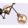 Suspended chandelier with interchangeable Ambrella Light, Traditional, TR9052, 6HE27, Color Dark Coffee, Gold