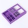 Box for 8 sweets + chocolate, with a window, lilac, 17.7 x 17.7 x 3.8 cm