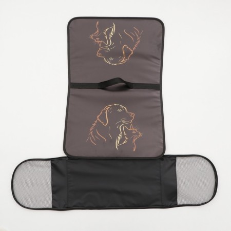 Bag - Frame Animal Carriage, 50 x 25 x 28 cm black with animals-11