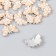 Decor for creativity plastic "Golden butterfly in pearls" set of 15 pcs 2x1.3 cm