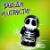 Clockwork toy "Skeleton", with stickers