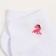 Women's socks shortened "flamingo", white color, size 23-25