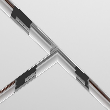 Connector T-shaped Exign built under GCL 9.5 mm, white-3