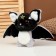 Soft toy "bat", 23 cm, black color