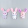 Soft toy "Zitsa Ushastika" on a key fob, 12 cm, color mix