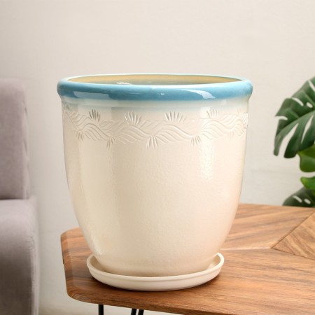 Flower pot "Iris 1" striped 15l-3
