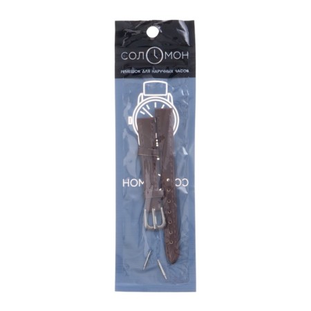 Solomon watch strap, 12 mm, genuine leather, L-20 cm, brown-3