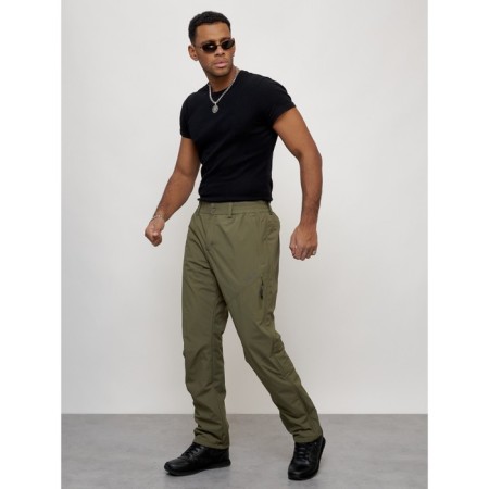 Sports male winter winters, size 48, khaki color-1
