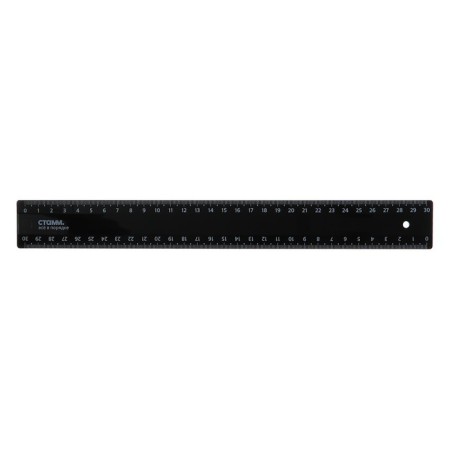 Line 30 cm Istanm, plastic, 2 scales, opaque, black, euro suspension-1