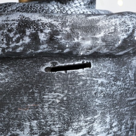 New Year. Symbol 2025. Piggy bank "Snake in a bag" 21x18x23cm, silver-3