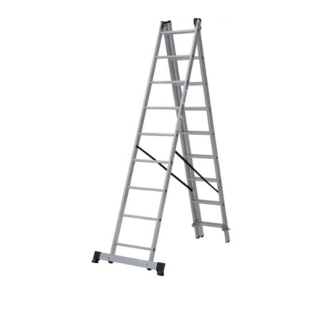 Staircase "New Height", aluminum, three -section, 3x9 steps
