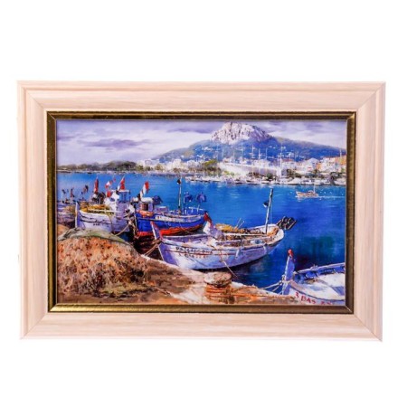 Key "White Boats" 15x21 cm milk oak-11