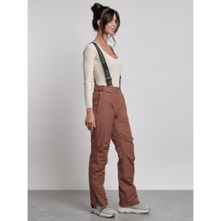 Semi -combinezone ski insulated female winter, size 50, brown color-15