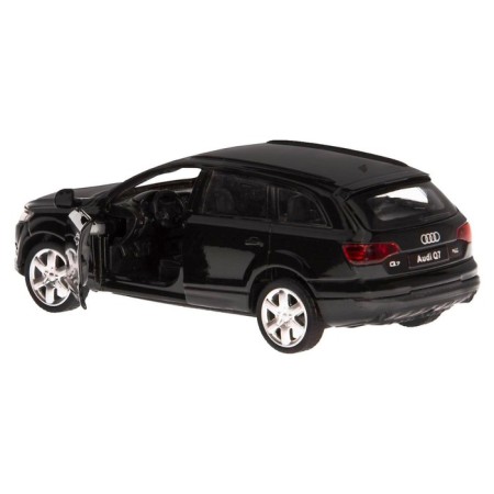 Metal machine Audi Q7 1:43, inertia, doors open, black color-4