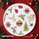 Board New Year's share Sweet Treats, D = 27.3 cm, ceramics, white color
