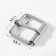 Wire buckle, 3.2 × 2.8 cm, 25 mm, 5 pcs, economy, silver color