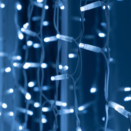 Garland "Curtain" 2 × 3 m, IP65, UMS, white thread rubber, 600 LED, white glow, 220 V-2