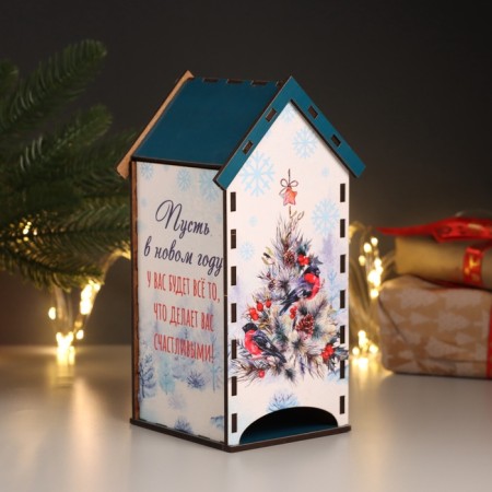 New Year's tea house "Let everything be all" 20x10.5x9.5 cm