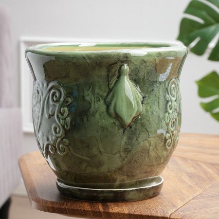 Set of pots 3 pcs. Sirius Green: 8.5l, 3.5l, 1.6l-2