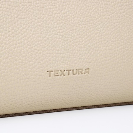 Female bag Textura, chover, large size, beige color-3