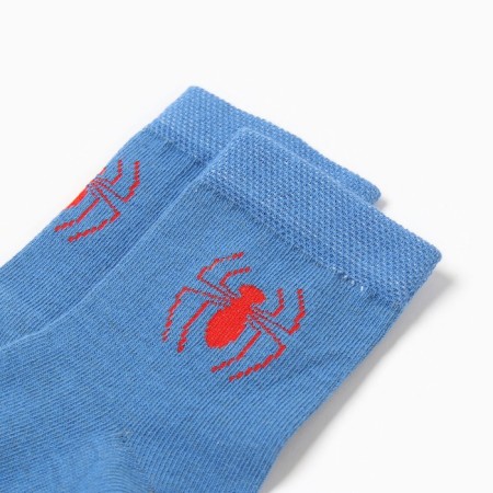 Socks for the boy "Spider-Man", Marvel, 14-16 cm, blue color-1