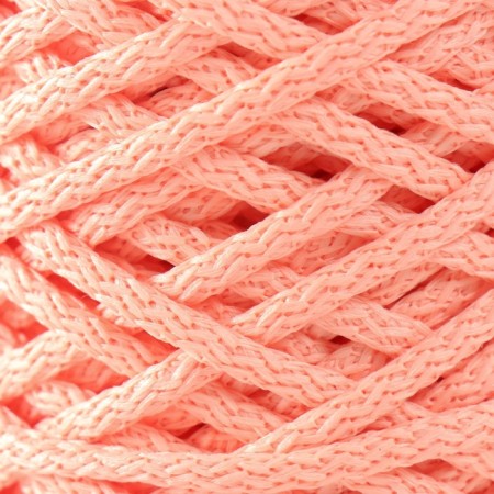 Knitting cord 100% polyester, width 5 mm 100m (pink)-2