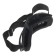 Mask glasses for motor vehicles, collapsible, orange visor, black color
